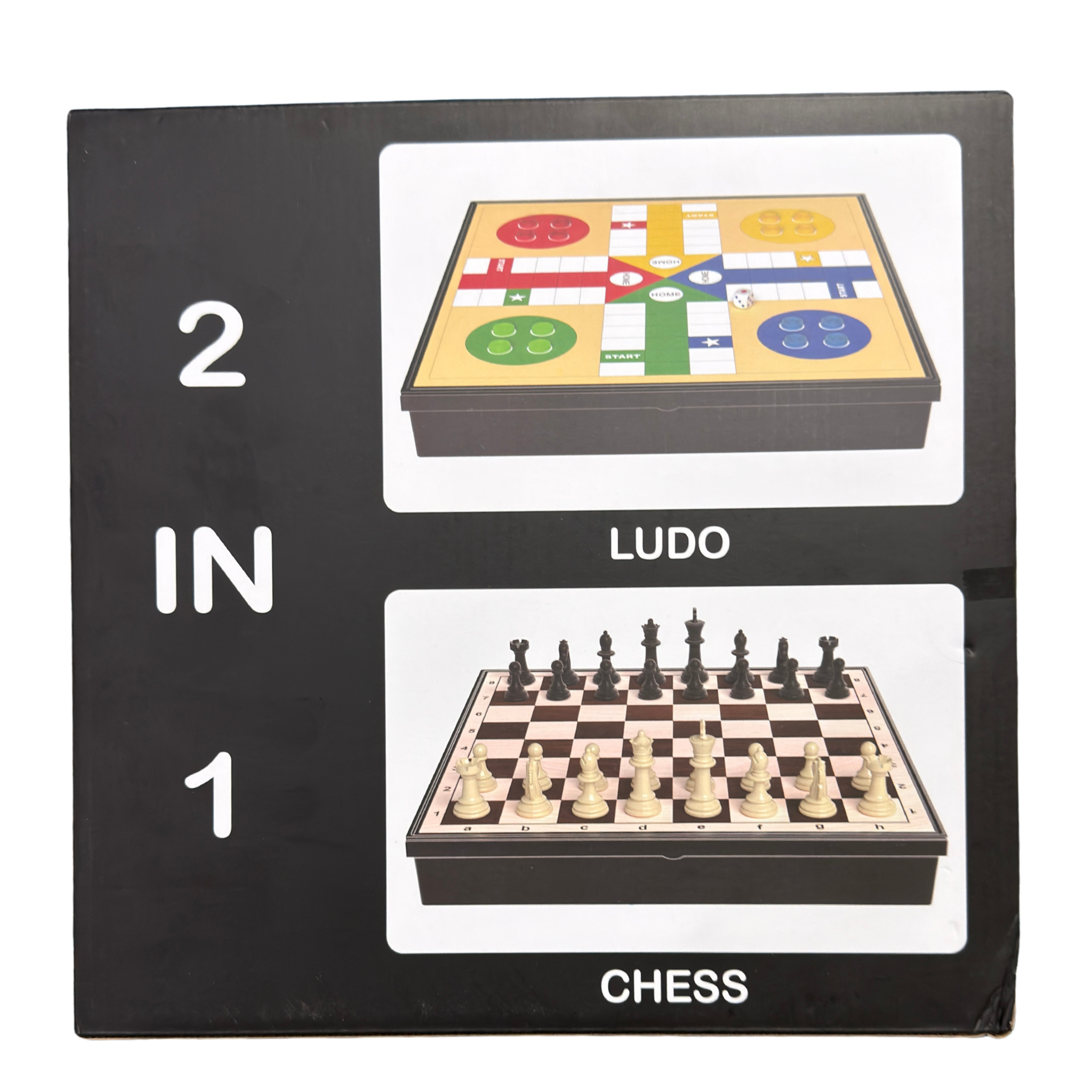 2-in-1 Magnetic Board Game Set – Ludo + Chess