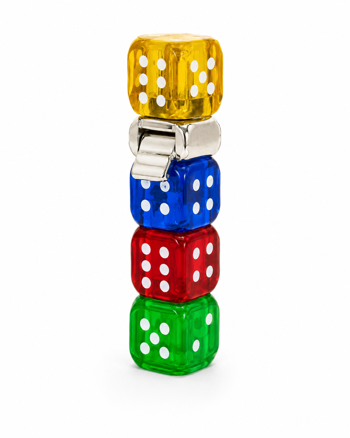 Novelty Dice Butane Lighter with Colored Flame
