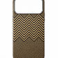 Aramid Fiber Woven Phone Case – Black & Gold