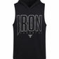 Iron Paradise Sleeveless Training Hoodie – Black