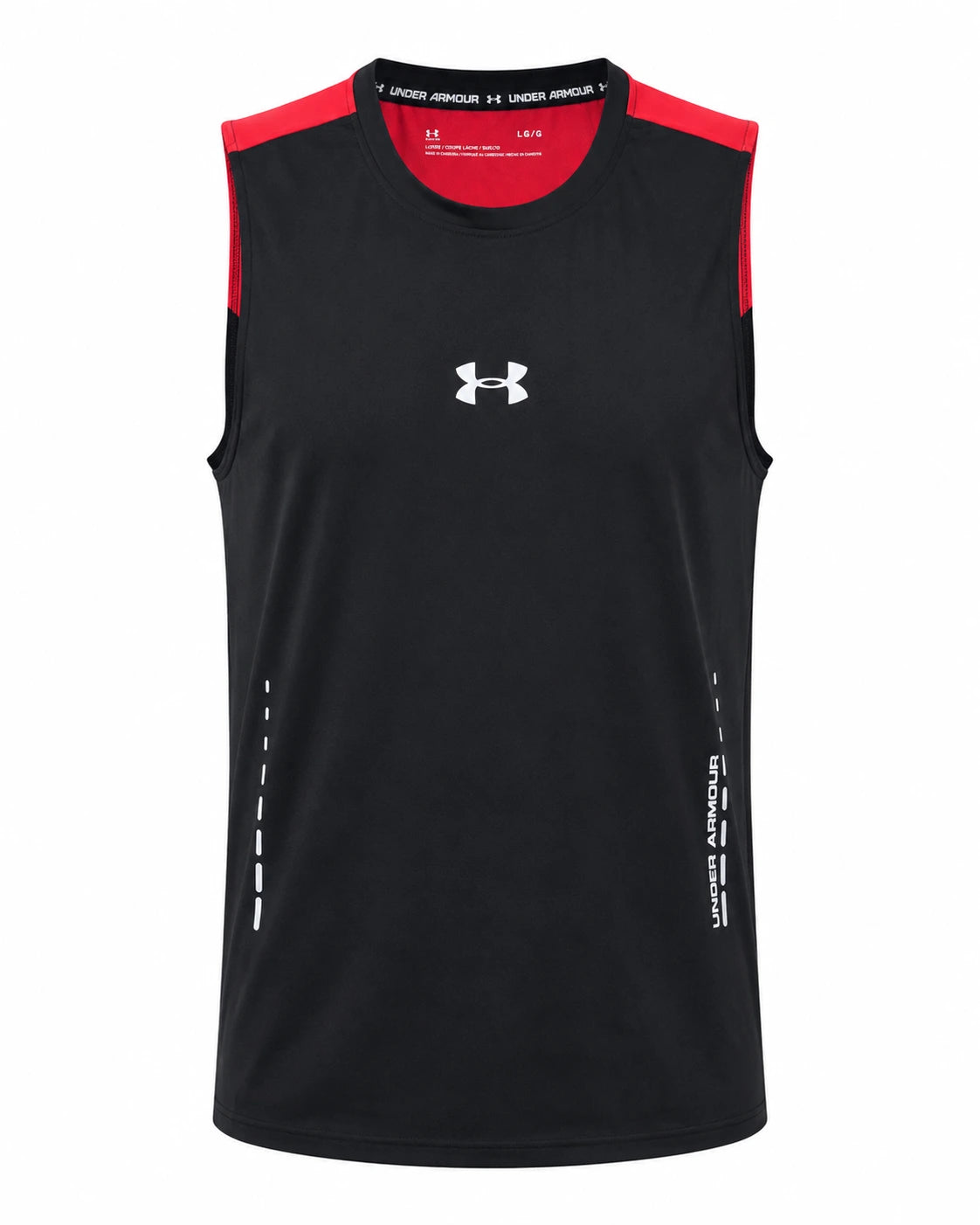 Men's Performance Sleeveless Training Tank – Navy & Neon Green