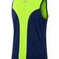 Men's Performance Sleeveless Training Tank – Blue & Neon Green