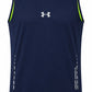 Men's Performance Sleeveless Training Tank – Blue & Neon Green