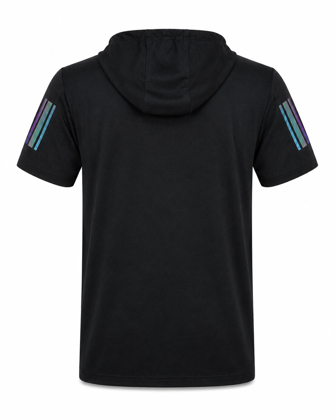 Men's Performance Hooded Sports T-Shirt – Black