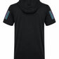 Men's Performance Hooded Sports T-Shirt – Black
