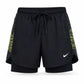 Men's 2-in-1 Performance Running Shorts – Black