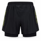 Men's 2-in-1 Performance Running Shorts – Black