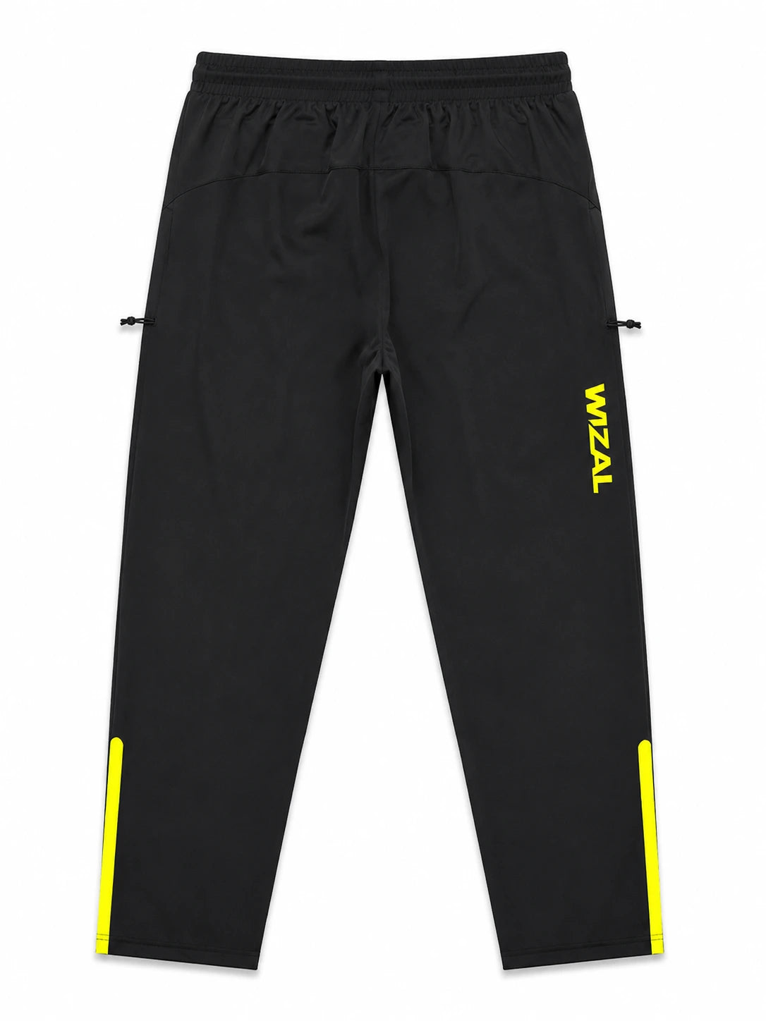 Wizal Performance Track Pants – Black & Neon Yellow