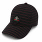 Premium Black Mesh Baseball Cap with Metal Bee Emblem